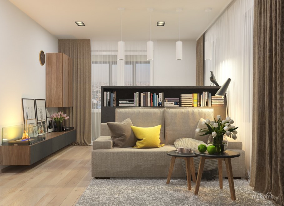 Экостиль в интерьере двухкомнатной квартиры