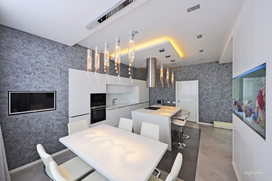 Интерьер лофт гостиная 30кв