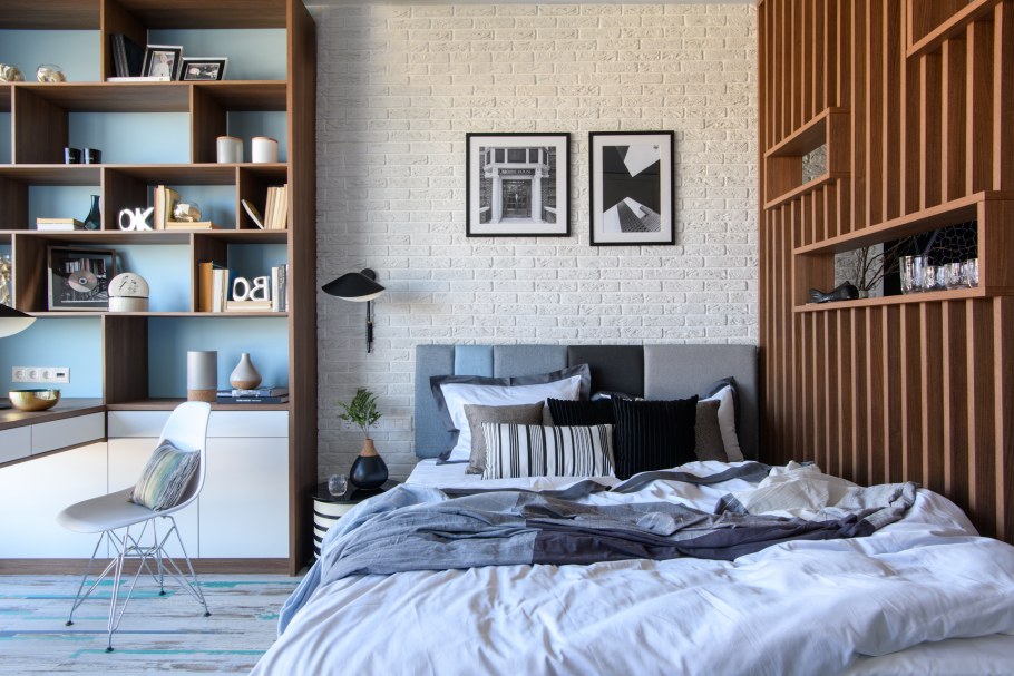 Дизайнерская спальня для молодых