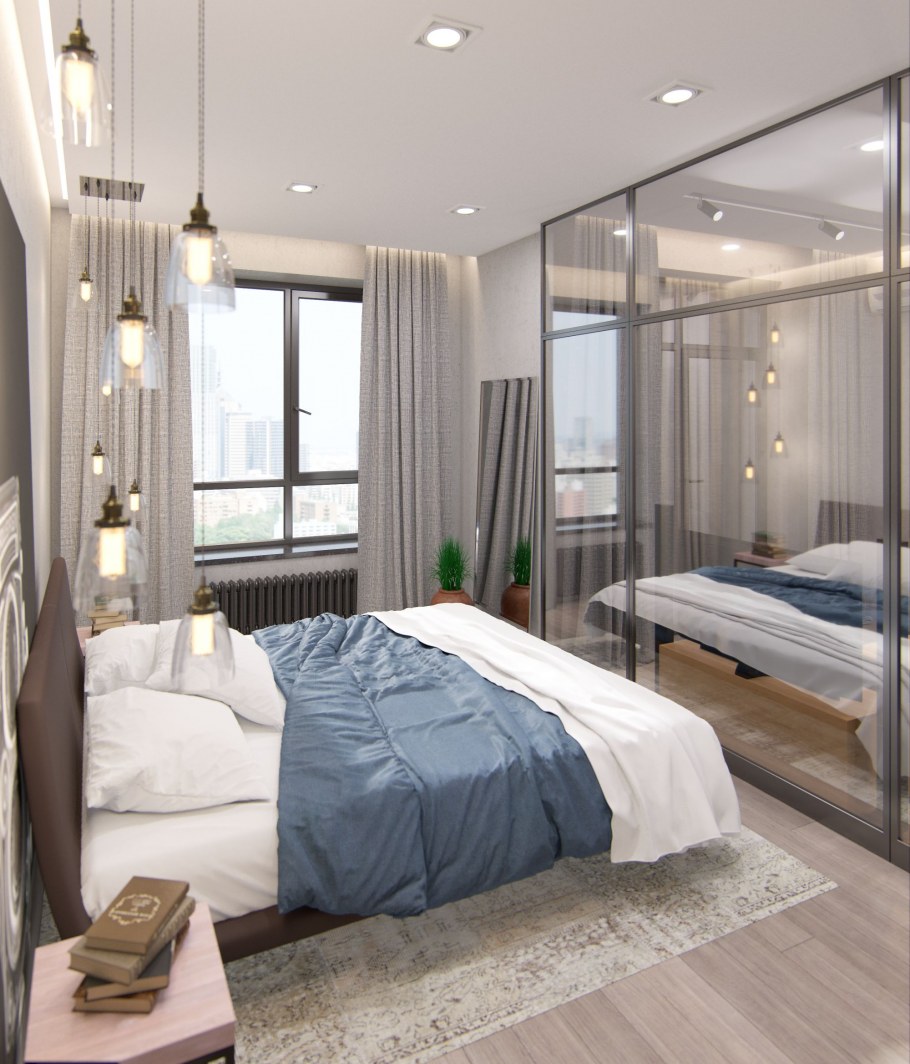 Интерьер гостиной в квартире для молодежи