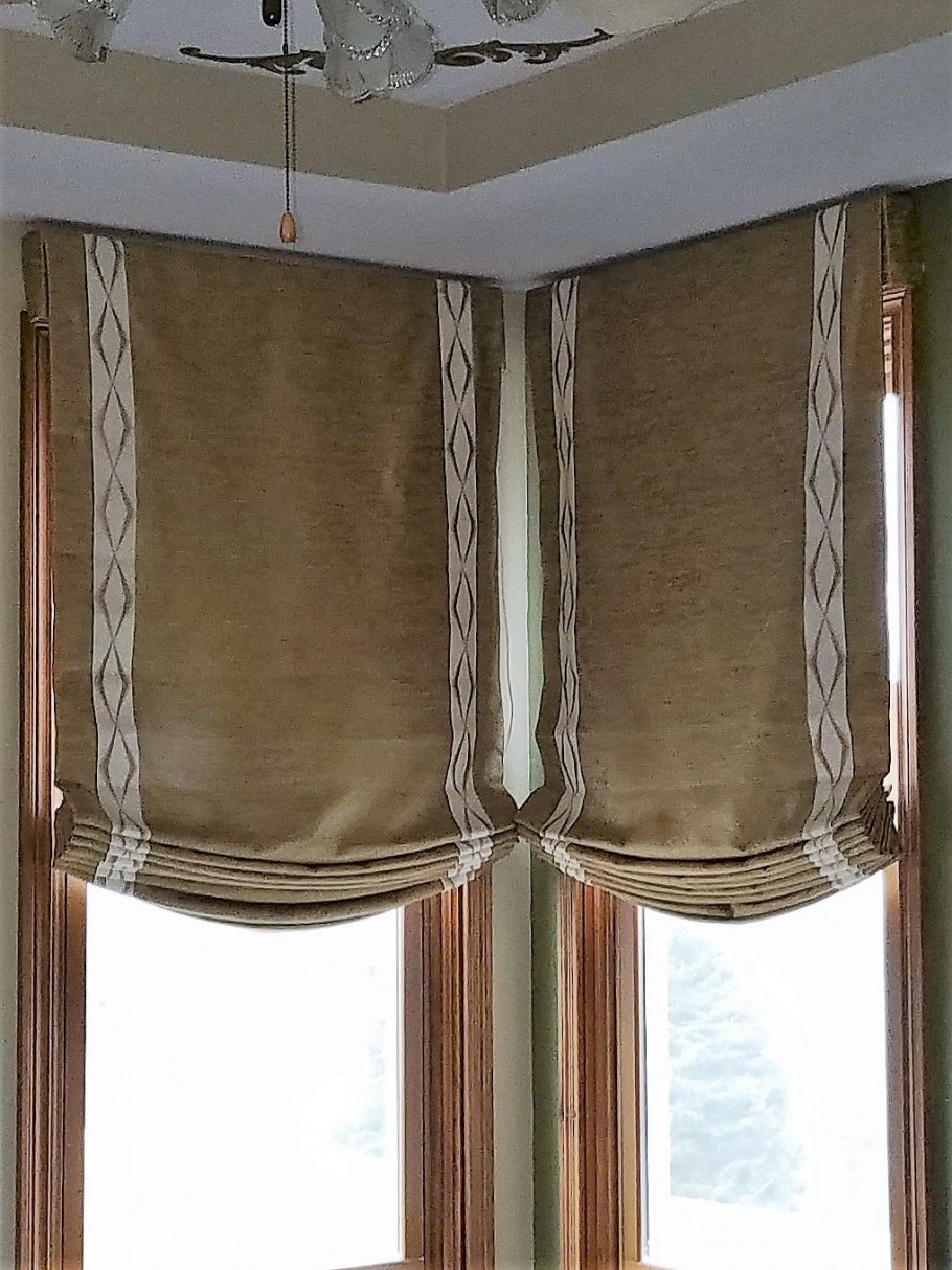 Римская штора с провисом