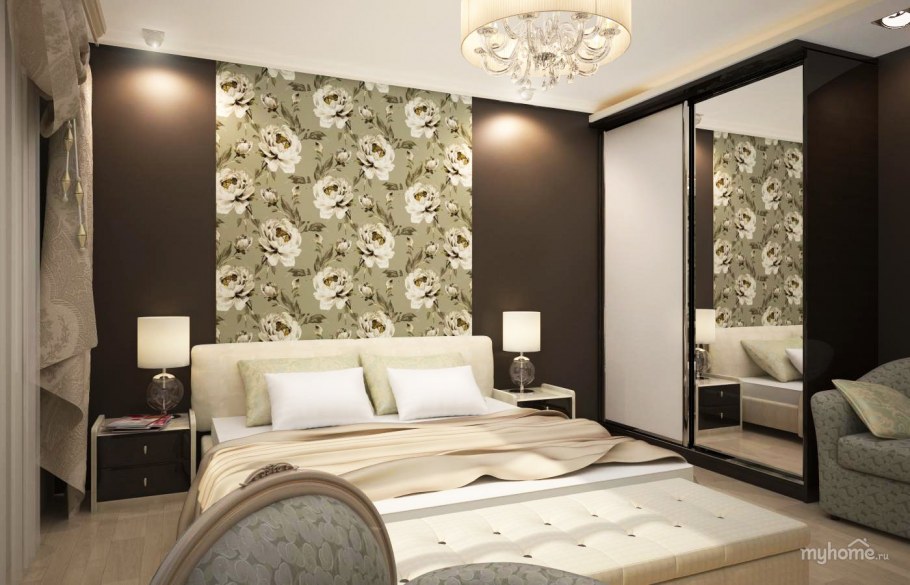 Красивые обои в спальню