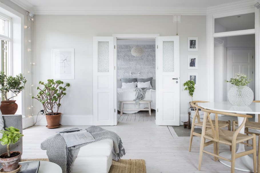 Цветы в интерьере Скандинавский стиль