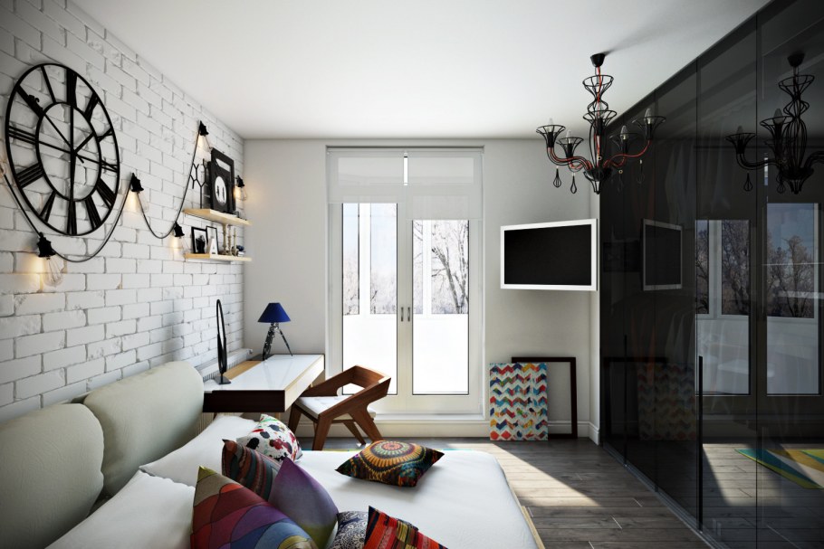 Проект комнаты в скандинавском стиле
