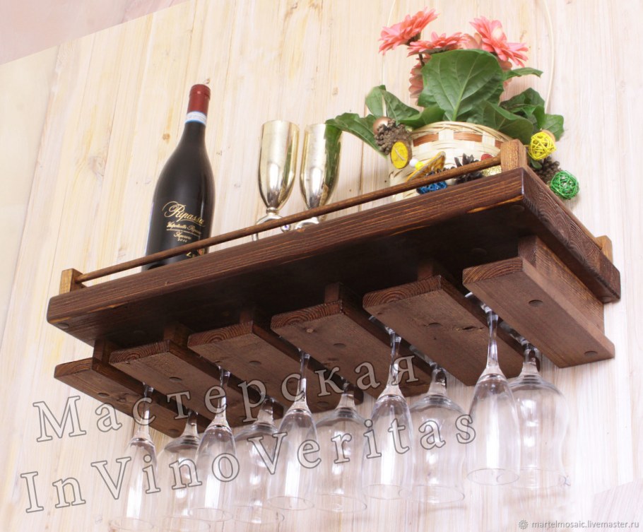 Кованый держатель для бокалов