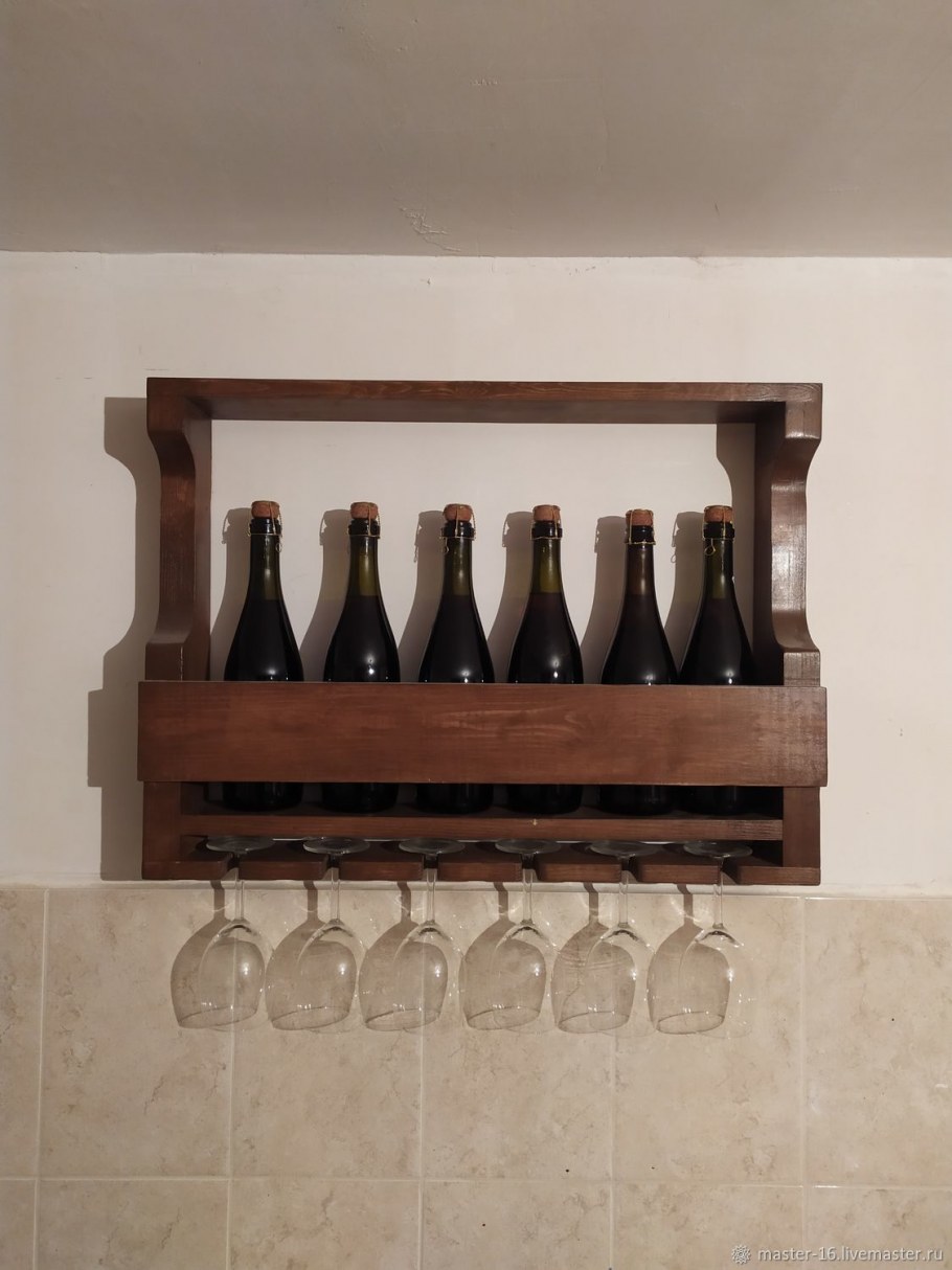 Держатель для бокалов настенный