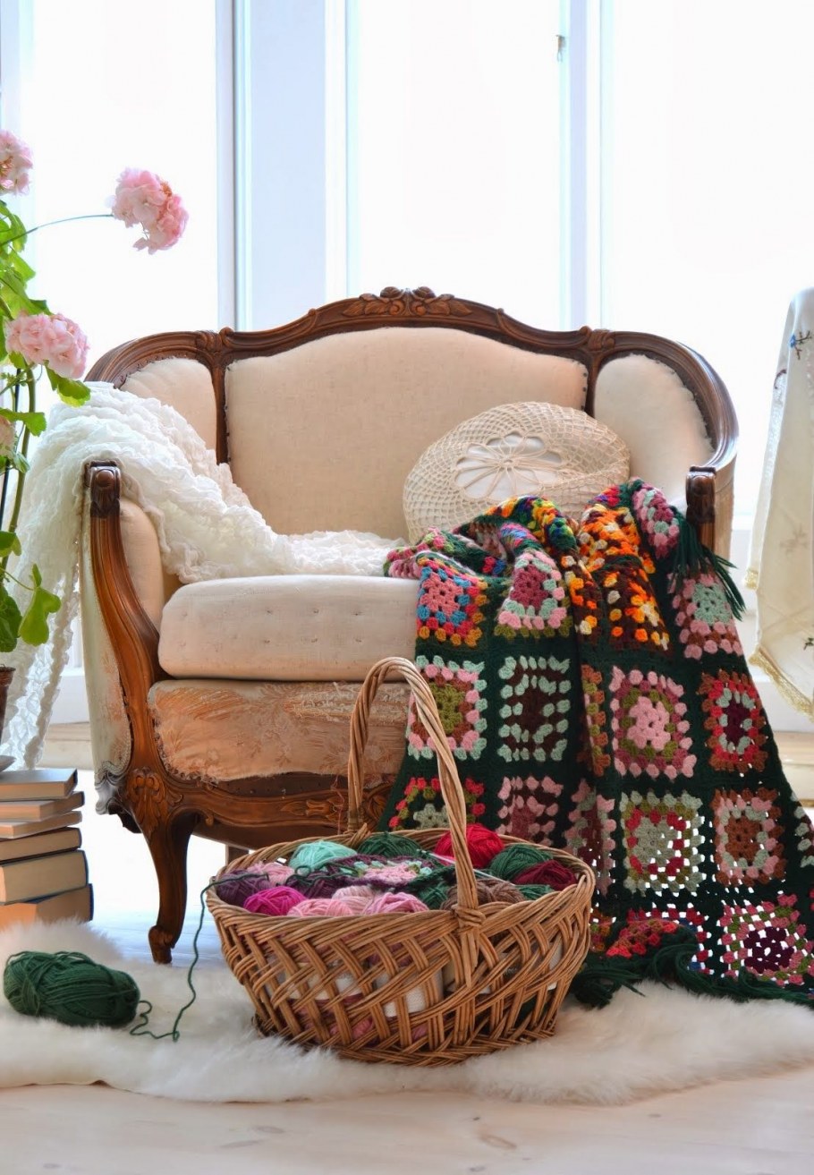 Вязаные предметы интерьера
