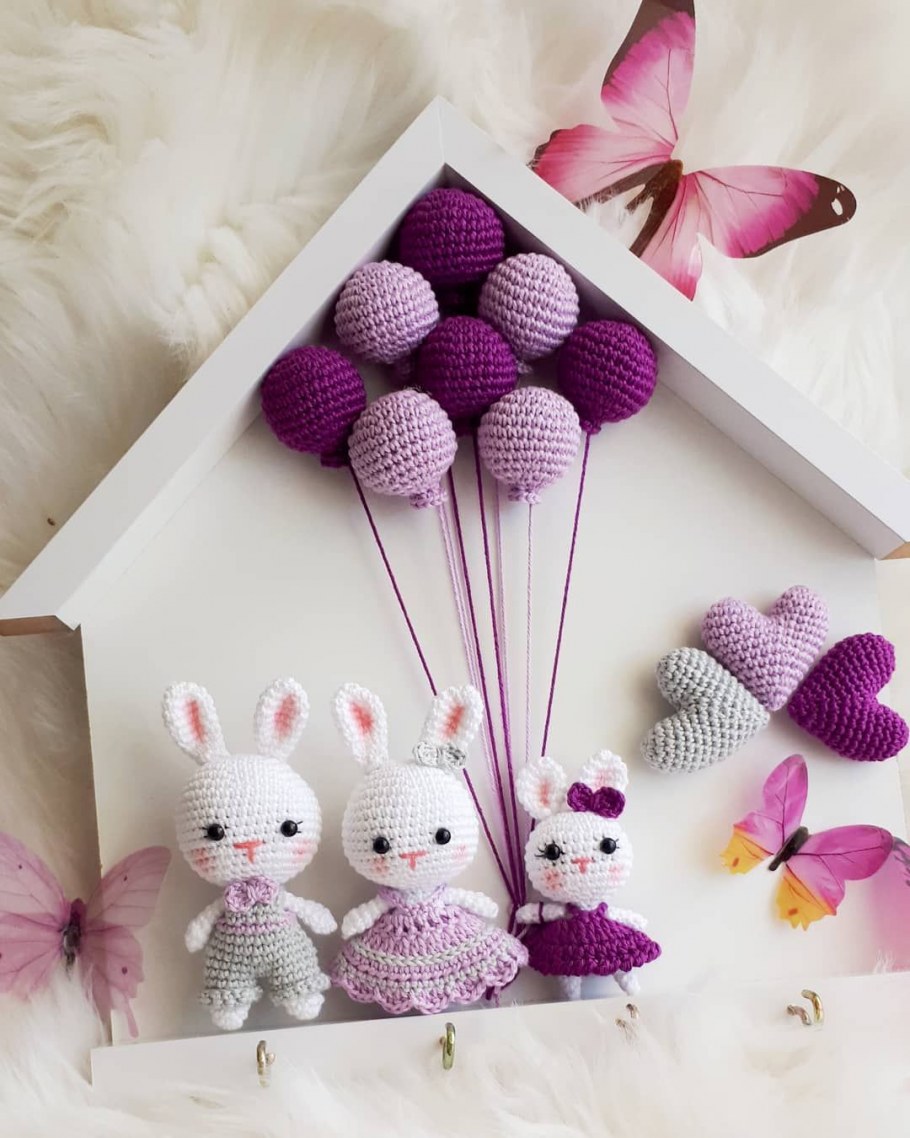 Вязаные интерьерные вещи