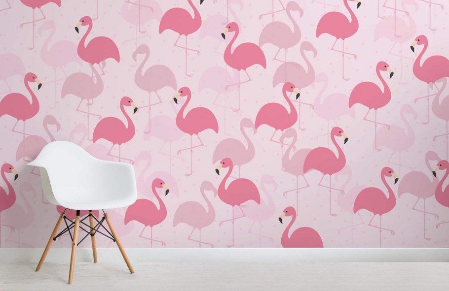 Розовый Фламинго обои