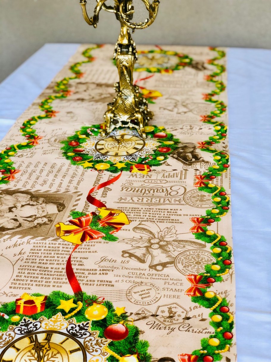 Дорожка на стол Новогодняя
