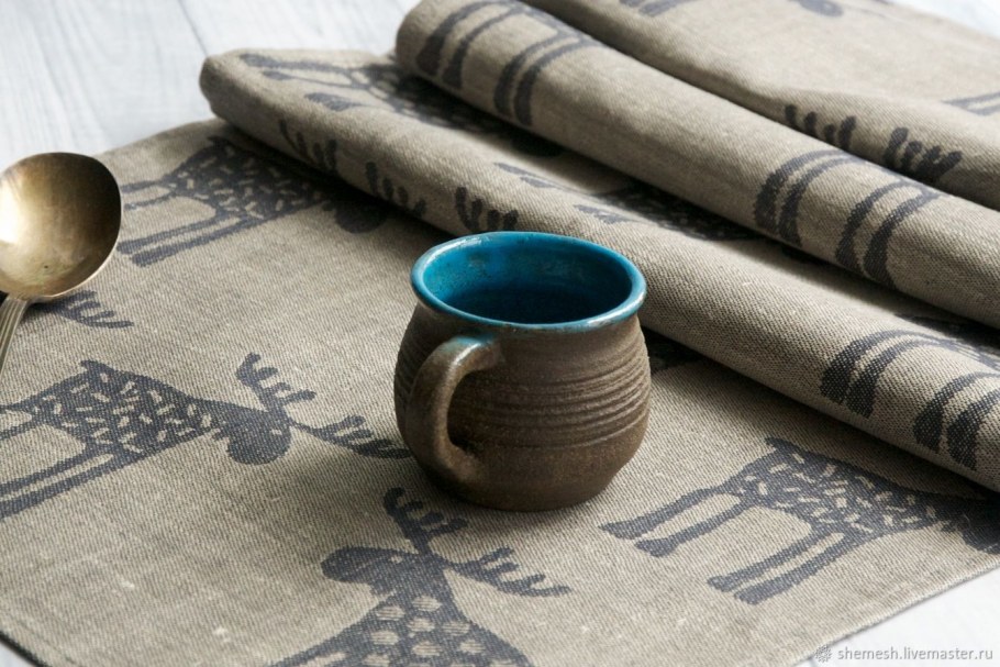 Дорожки льняные на стол для сервировки