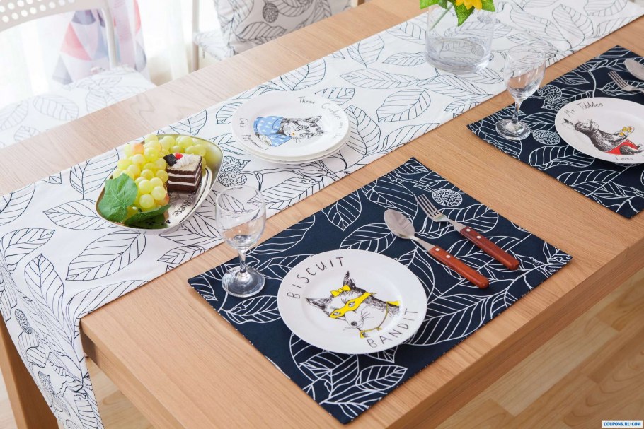 Настольная дорожка сервировка