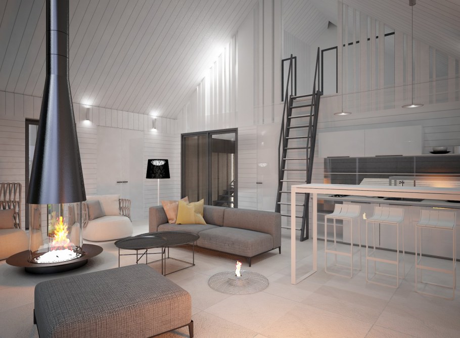 Внутренняя отделка барнхаус