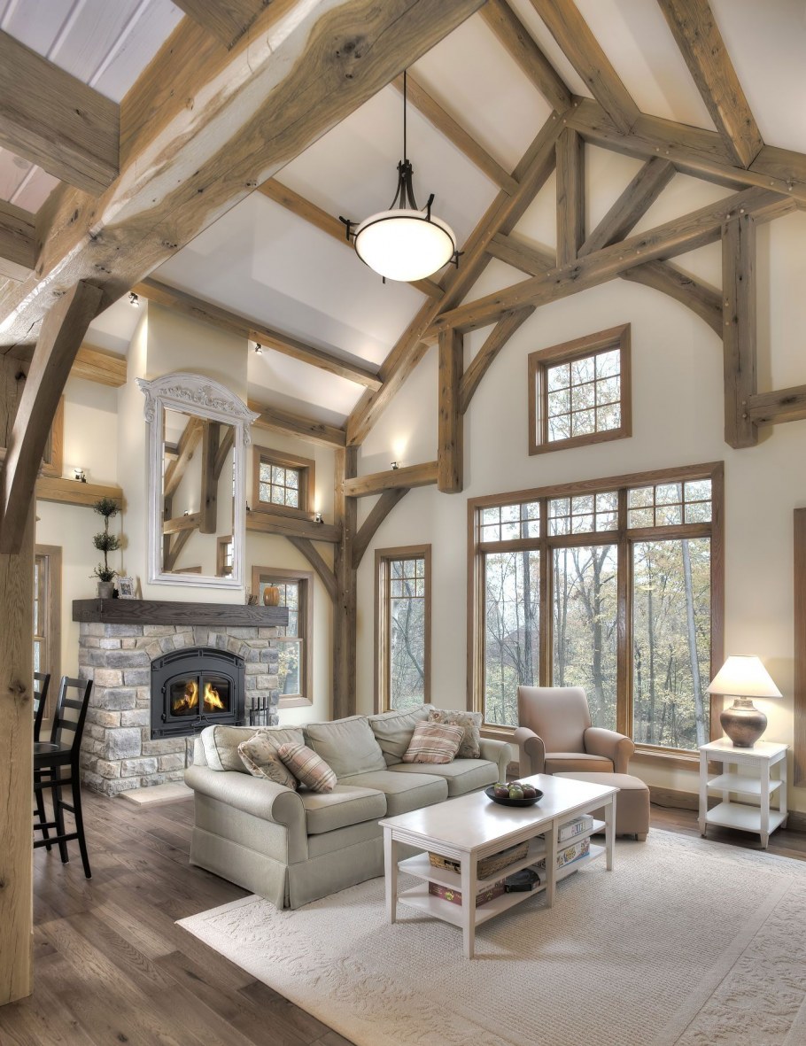 Тимбер фрейм интерьер