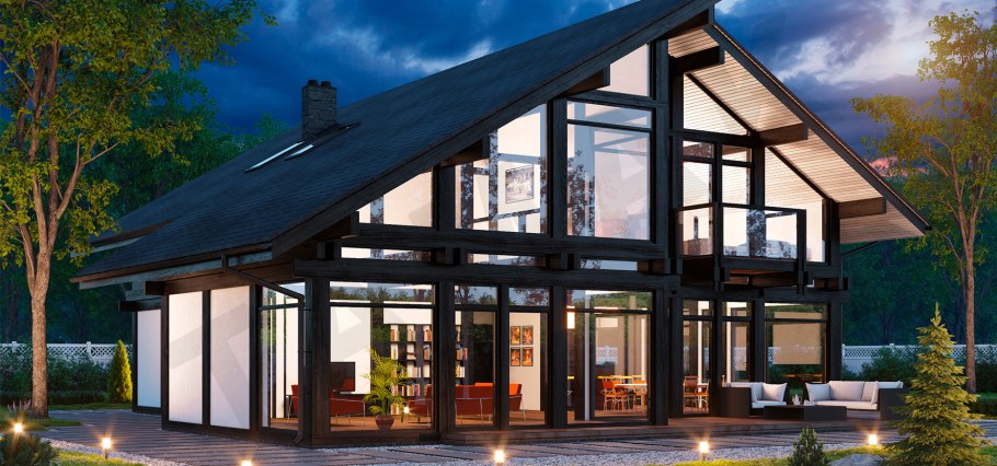 Дом фахверк проект Скандинавия