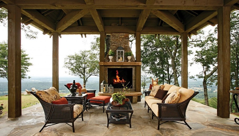 Патио в стиле Шале