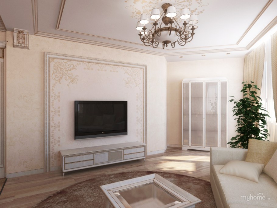 Рамка под телевизор в стиле Неоклассика