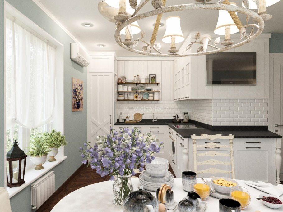 Маленькая белая кухня