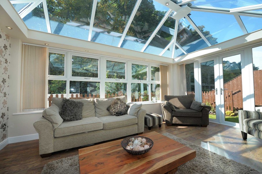 Панорамное остекление крыши