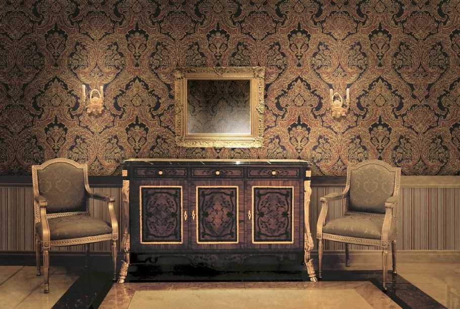 Классический интерьер стена