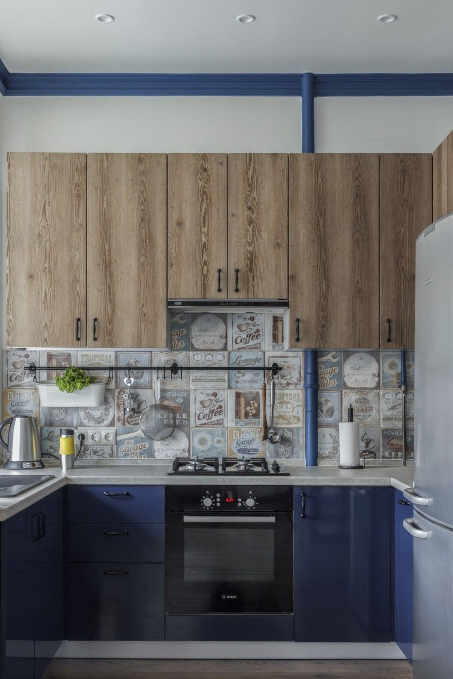 Пенал под котел на кухне