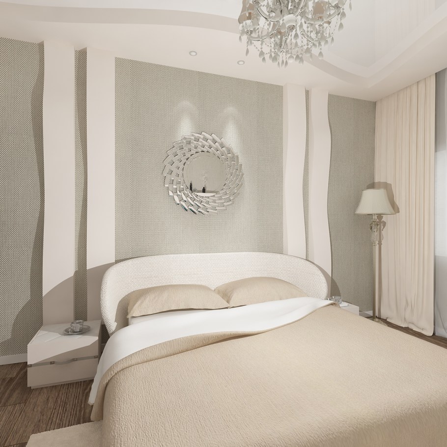 Большая спальня в частном доме