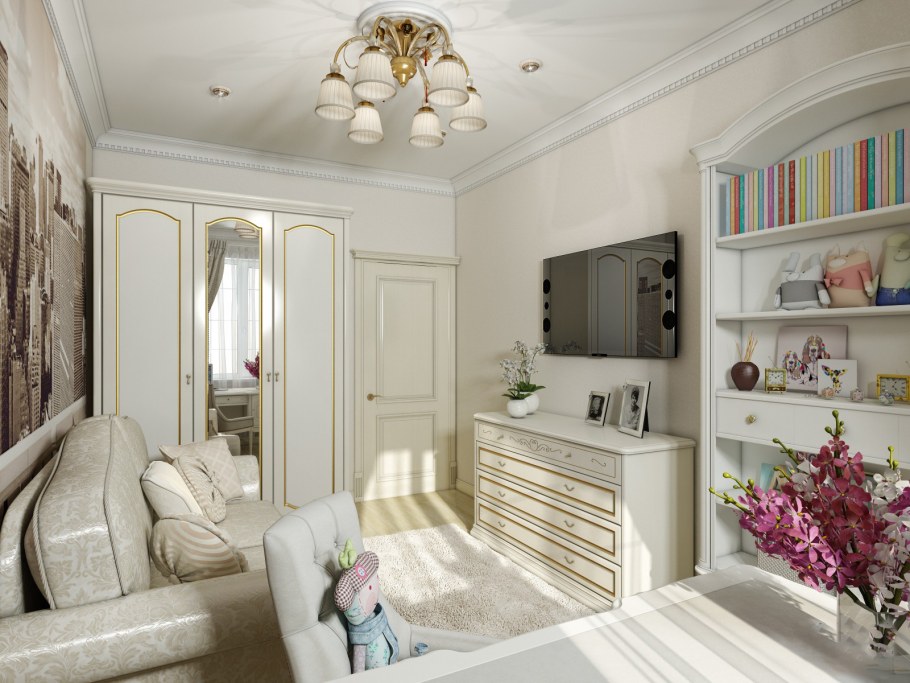 Детская комната для мальчика классика