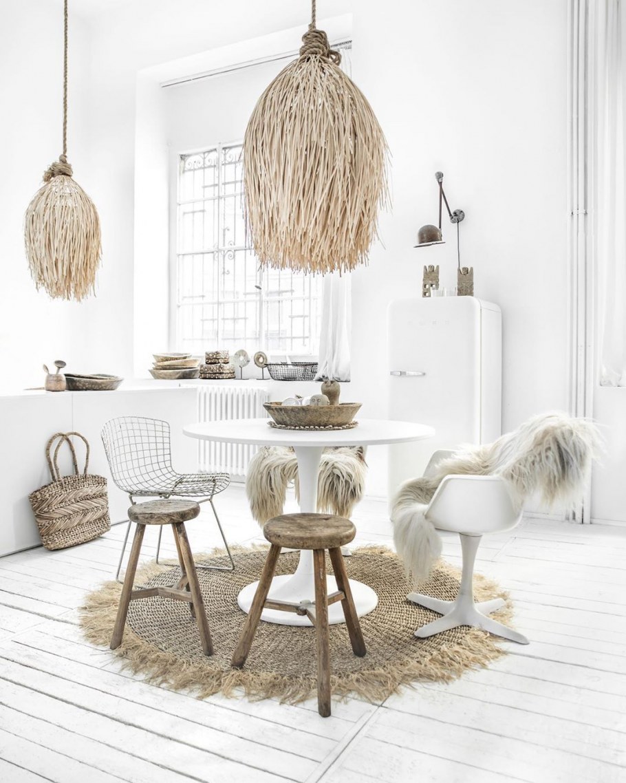 Интерьер спальни в стиле бохо Шик