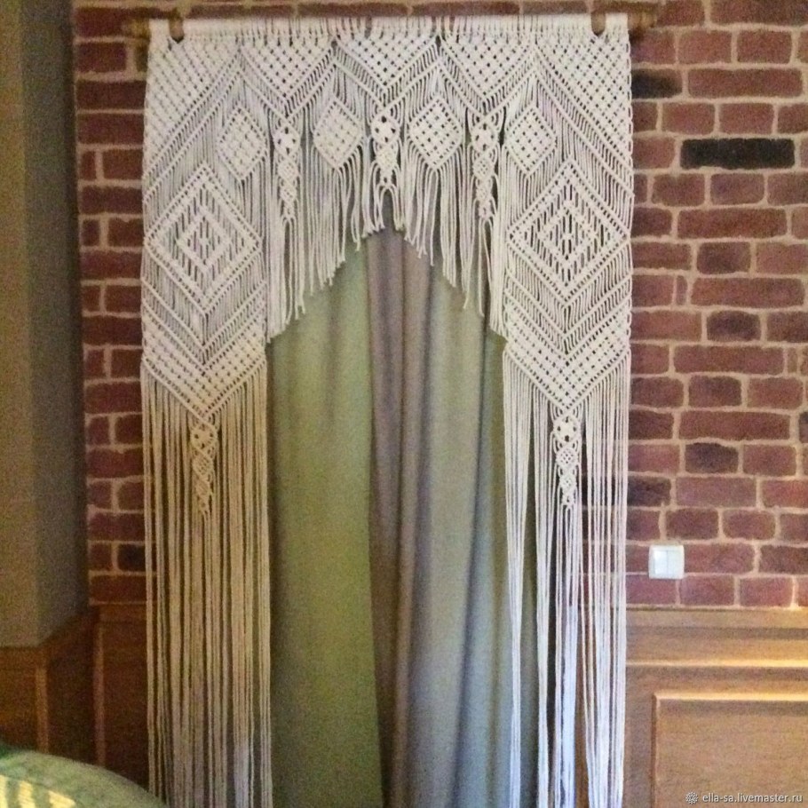 Макраме шторы