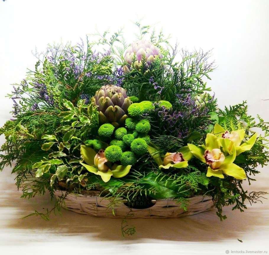 Артишок во флористике