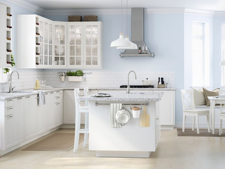 Кухня ikea Будбин белая