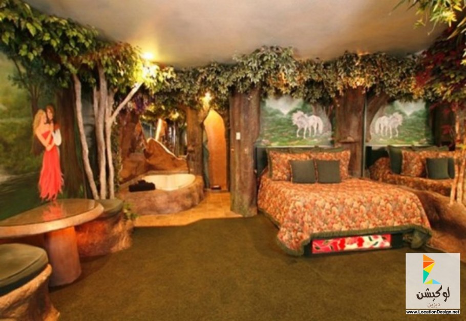 Декор комнаты в стиле леса