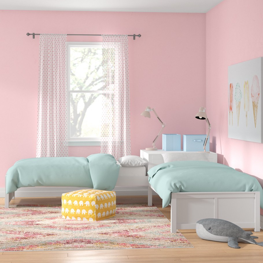 Интерьер детская пустая стена