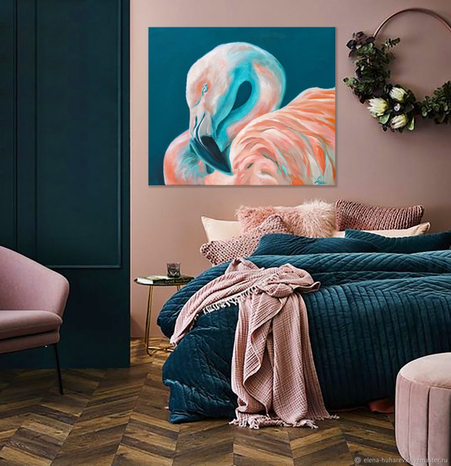 Интерьерные картины в бирюзовых тонах