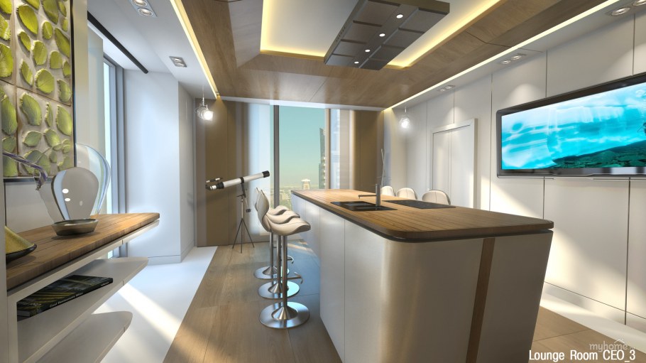 Комната отдыха директора в офисе