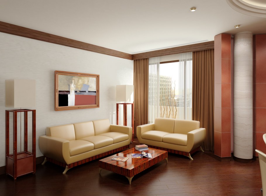 Комната отдыха в кабинете большого начальника интерьер