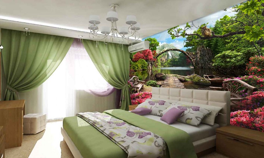 Фотообои увеличивающие пространство для маленькой комнаты светлые