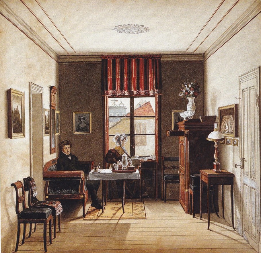 Интерьер Бидермайер 19 век