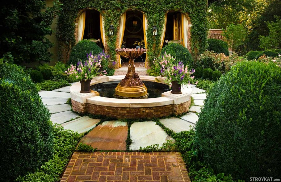 Сад ландшафт английский стиль патио