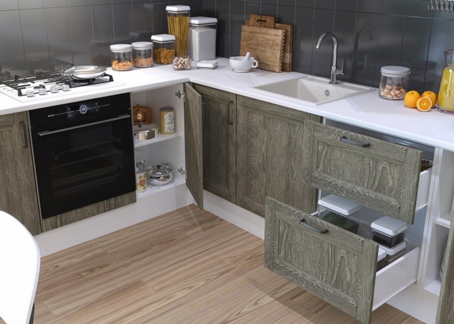 Кухня дуб антик