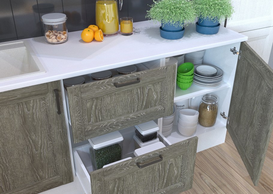 Кухня дуб антик