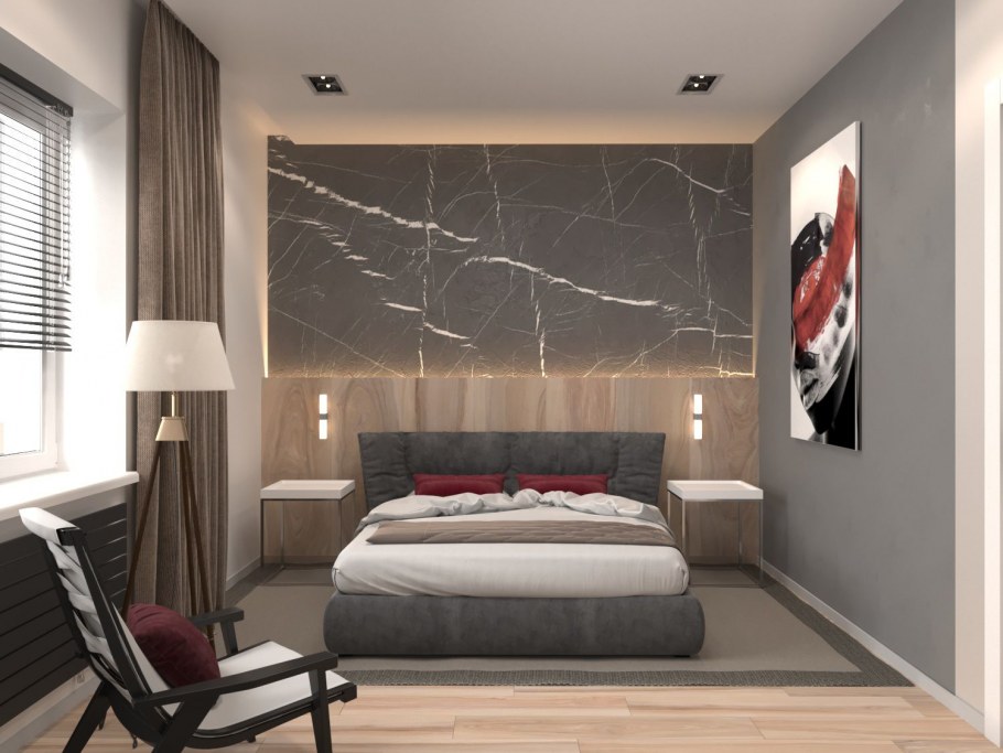 Гостиная в стиле хайтек в квартире