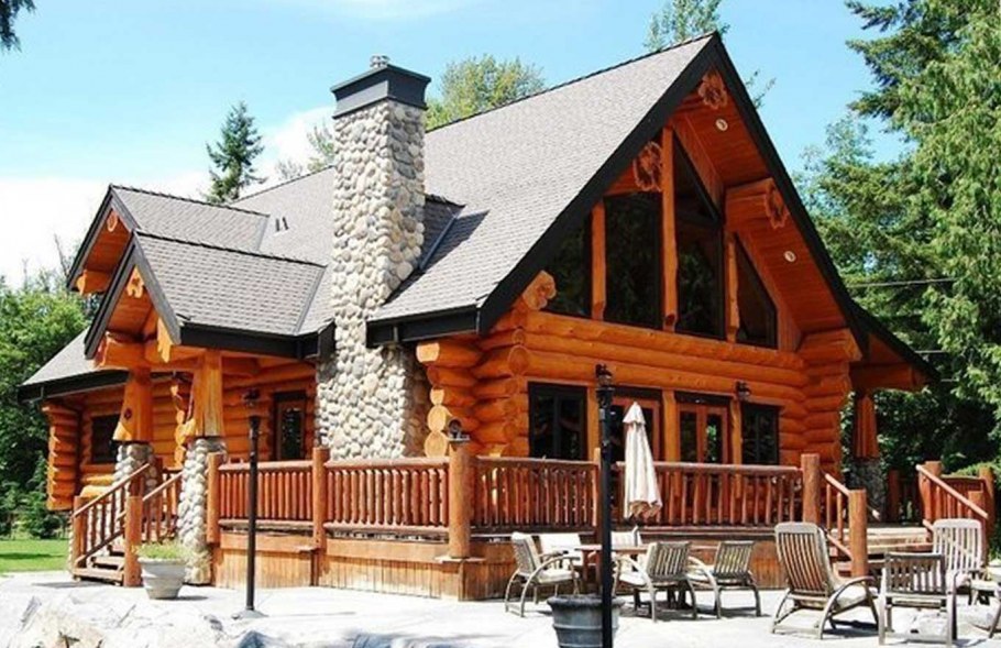 Деревянные коттеджи из бревна