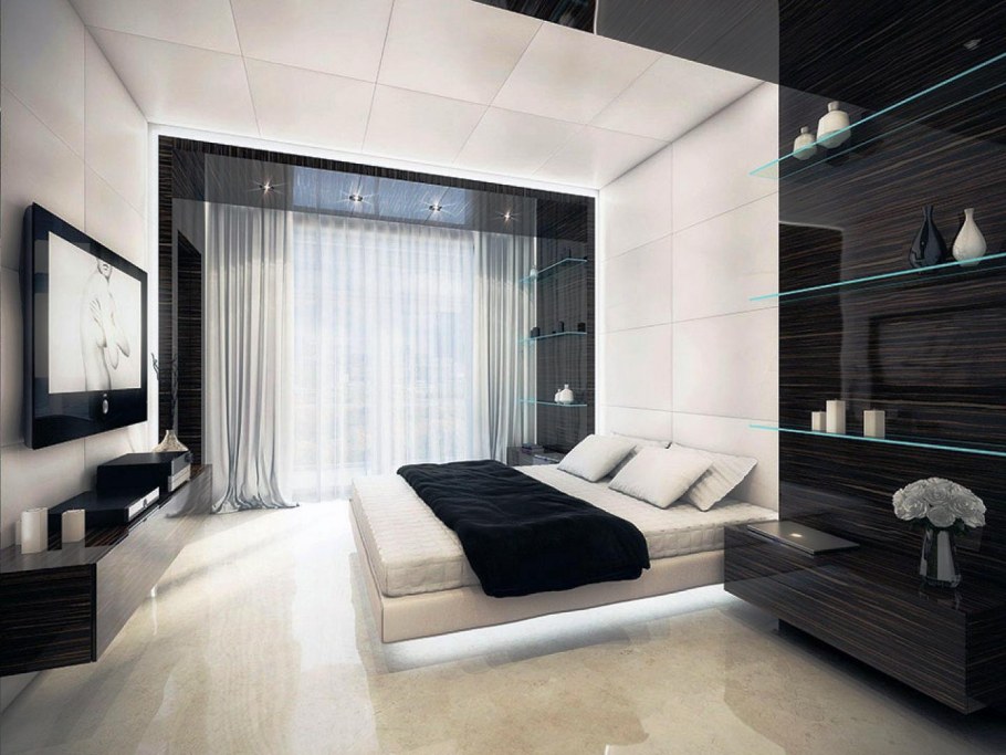 Спальни в стиле Минимализм и хайтек