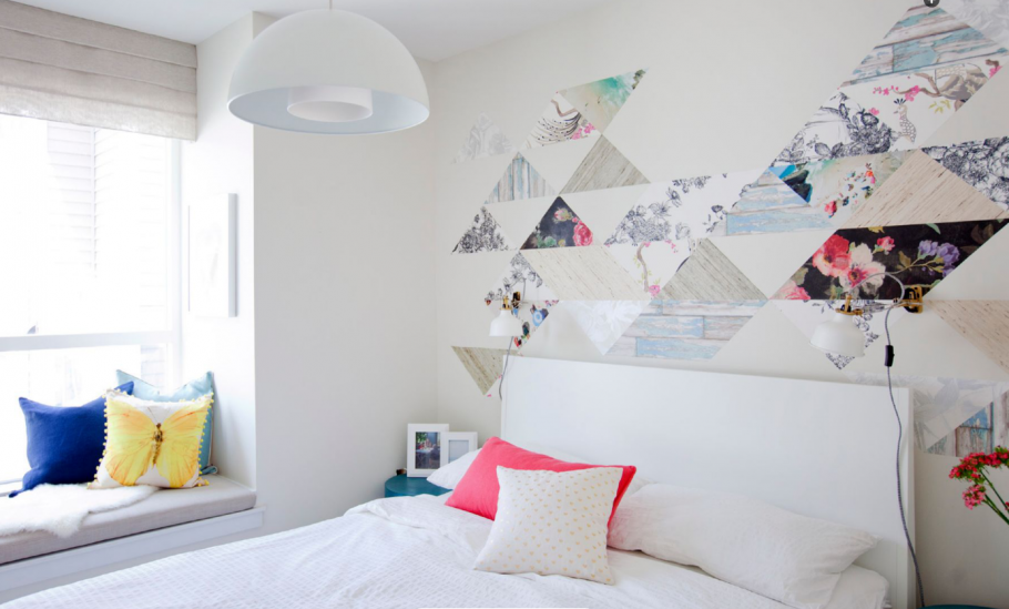 Спальня с выделенной стеной