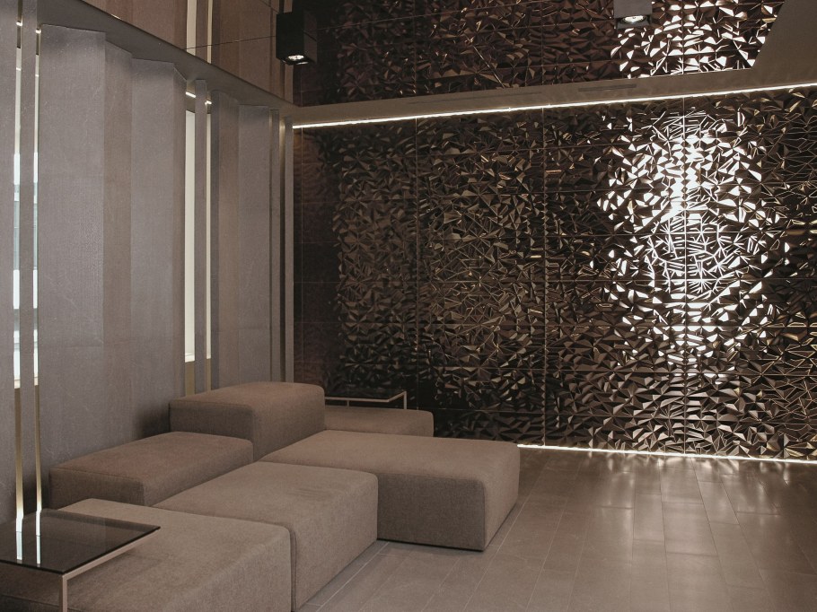 Керамическая плитка Venis Prisma Bronze 33.3x100