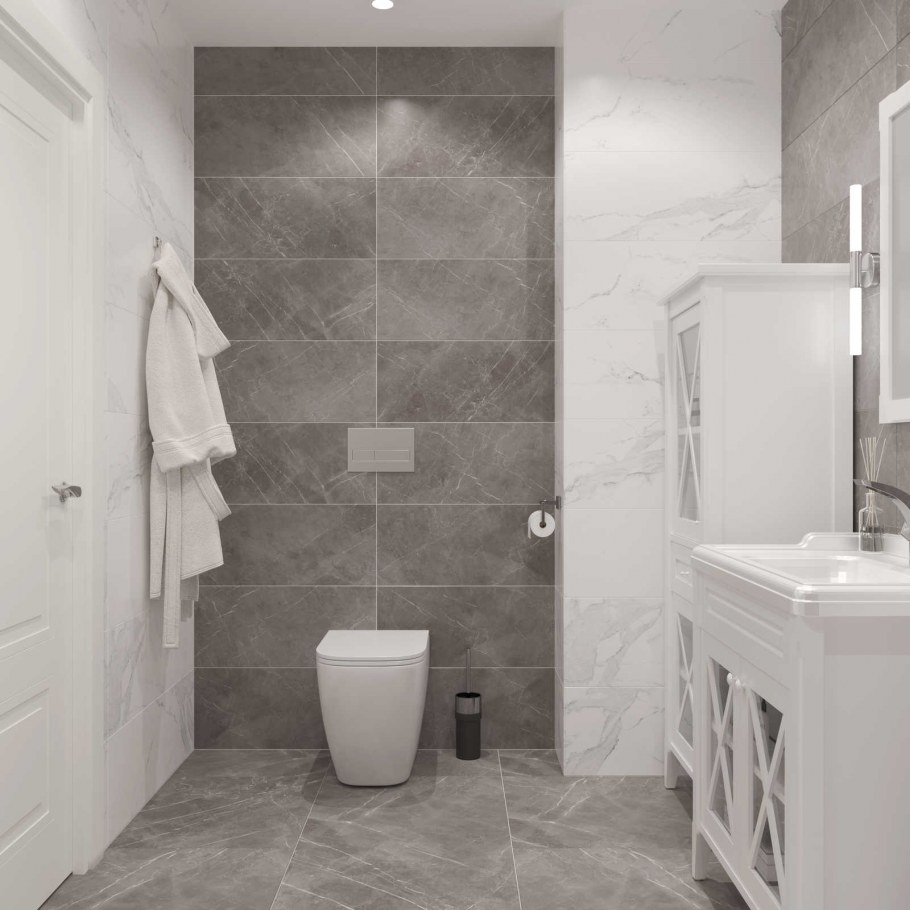 Marmolino Grey w m/Str 30х90 r Glossy 1, Creto