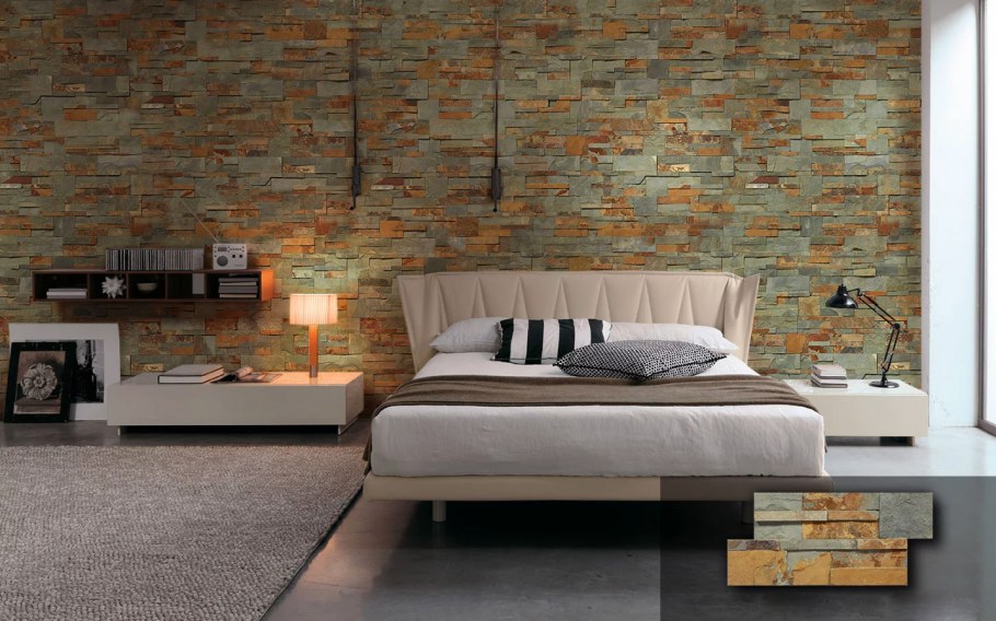 Кварцит пиленый белый Модерн