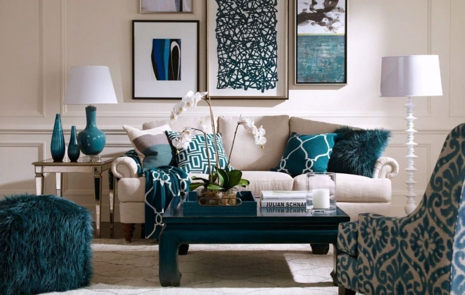 Синий декор в интерьере