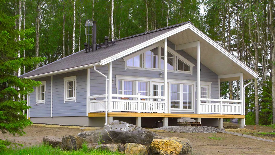 Каркасный дом в финском стиле